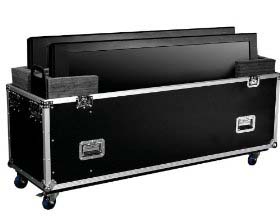 Motorized lift TV flight case for 50 inch TV