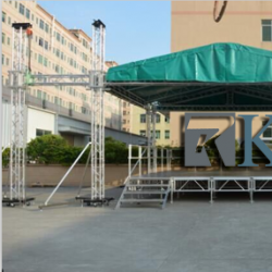 Aluminum Flat Roof System with stage