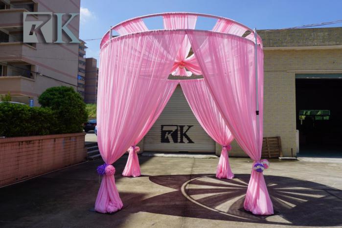 RK telescopic adjustable pipe and drape system for events