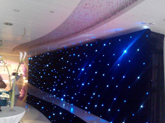 RK Star Curtain for Hall Backdrop Decoration